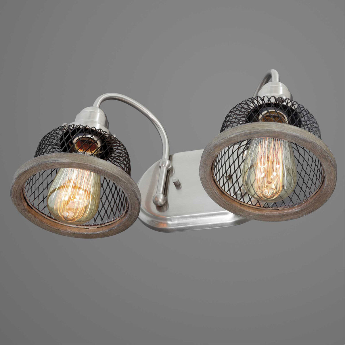 Tilley 2 Light 15 inch Brushed Nickel Bath Vanity Wall Light